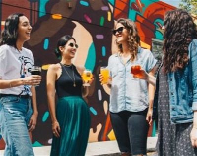 Four women chatting